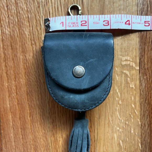 Portland Leather Goods Mini Leather Tassel Pouch - Picture 2 of 5